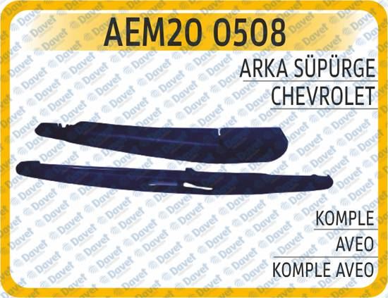 AEM 200508 Arka Silecek Supurgesi Komple Aveo